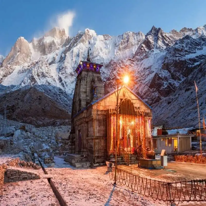 Kedarnath Temple in the Himalayas - Sacred Pilgrimage Destination of Lord Shiva